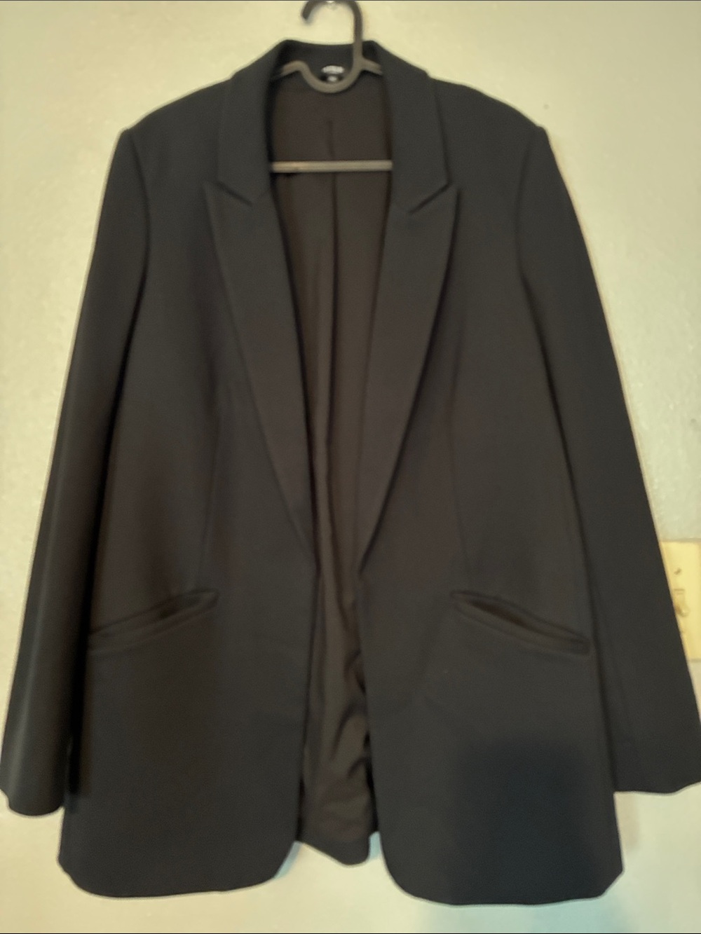 Express Women's Black Open-Front Blazer